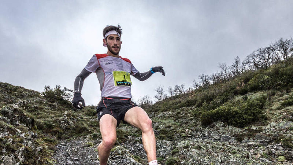 Uno de los participantes en la edición anterior de la Biosfera Trail. MARÍA CIÑERA