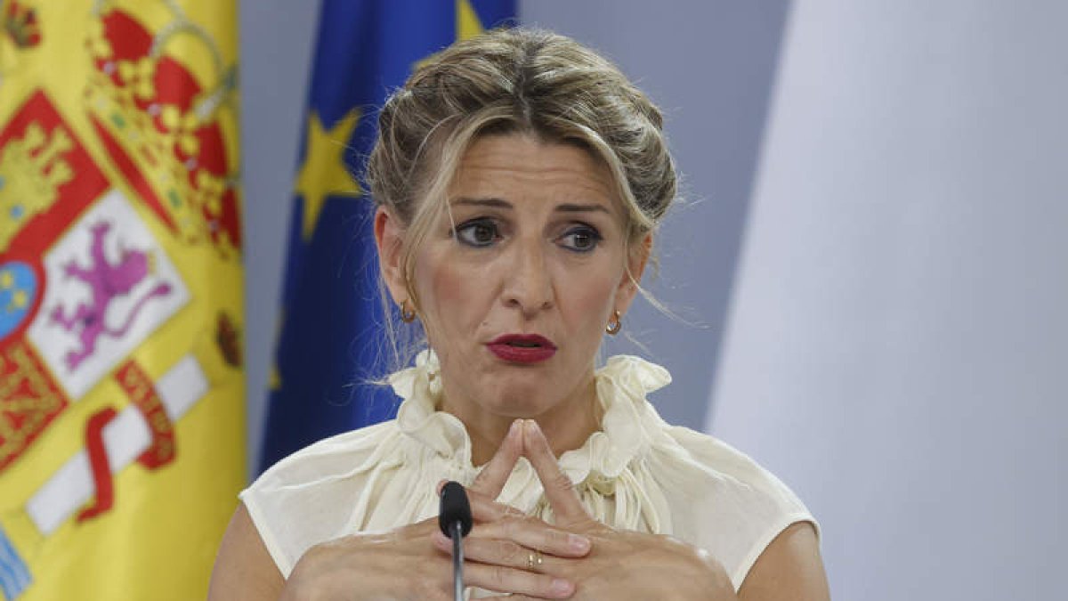 La ministra de Trabajo, Yolanda Díaz. JUAN CARLOS HIDALGO