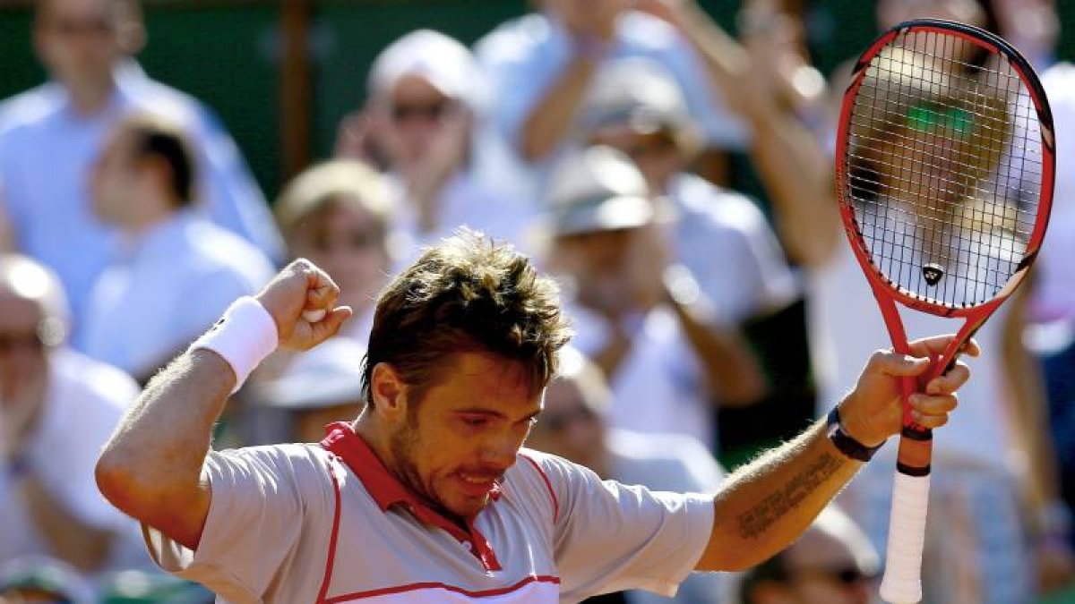 Stan Wawrinka en un momento del partido.