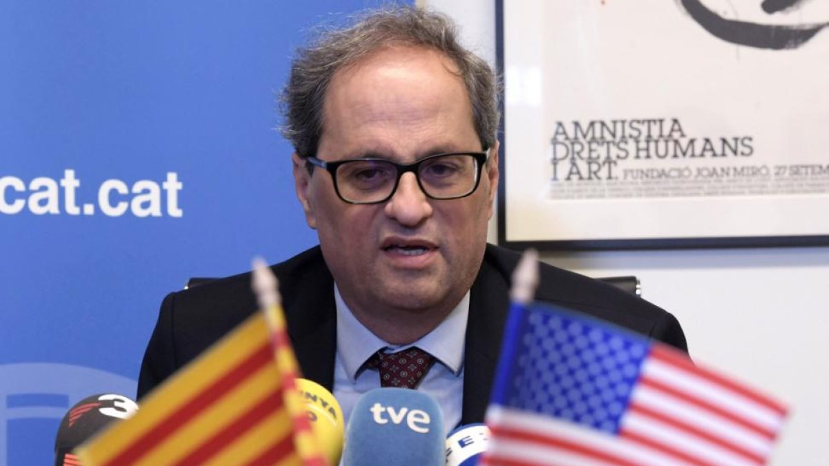 Torra acusa al embajador Morenés de pronunciar un discurso ofensivo y de llamarle mentiroso.