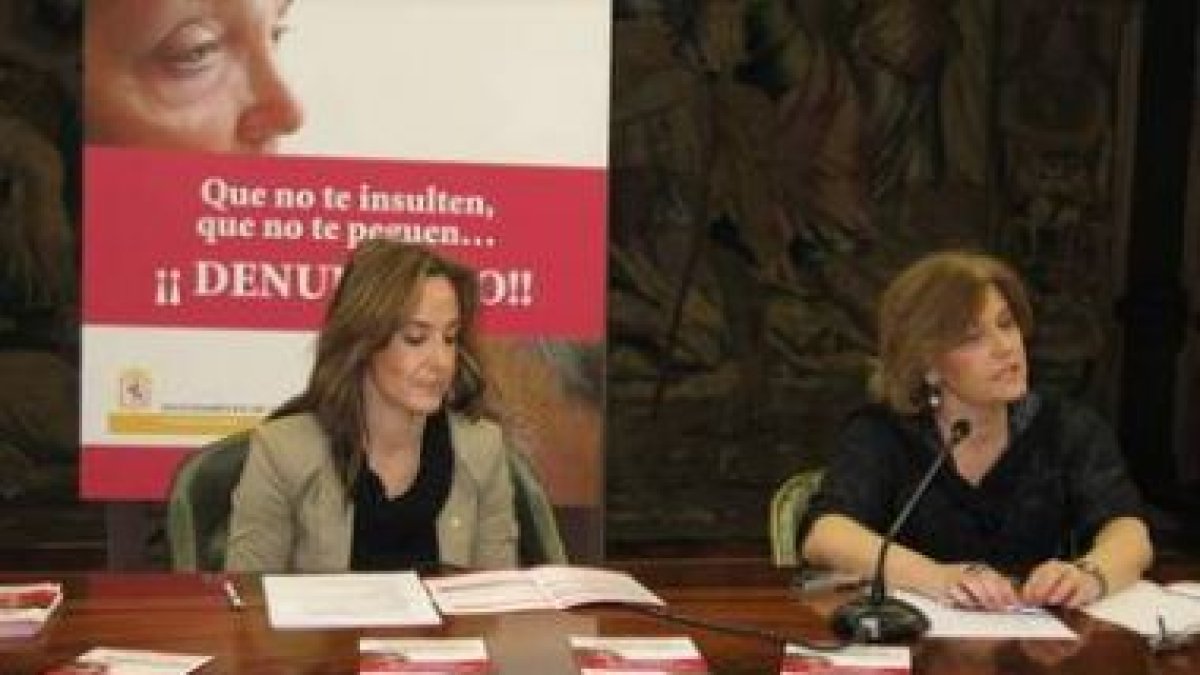 Catalina Díez y Julia Martínez, en la presentación de la campaña.