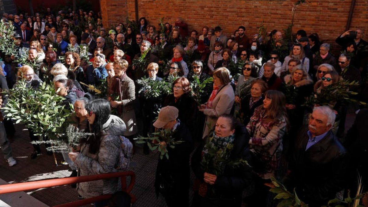 La procesión de Los Ramos del Perdón fue el último acto. fERNANDO OTERO