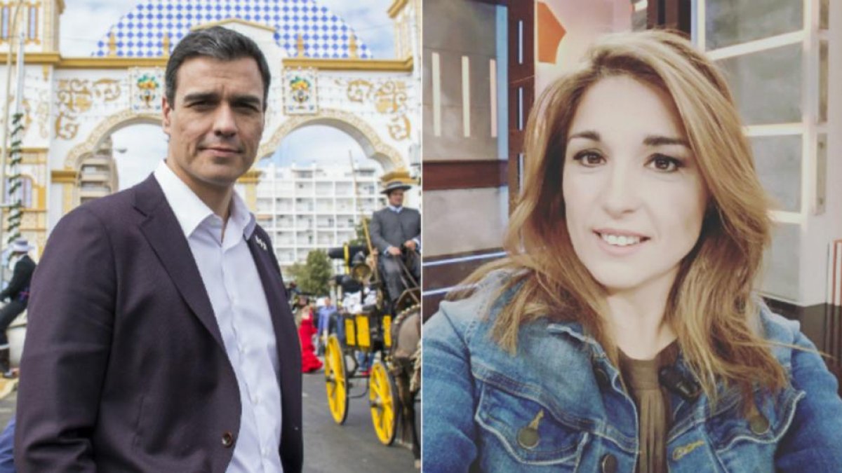 El exsecretario general del PSOE Pedro Sánchez y la subdirectora de la revista 'El Socialista', Martu Garrote.