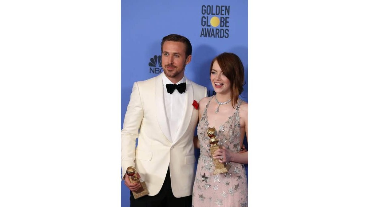 Los actores Ryan Gosling y Emma Stone. MIKE NELSON