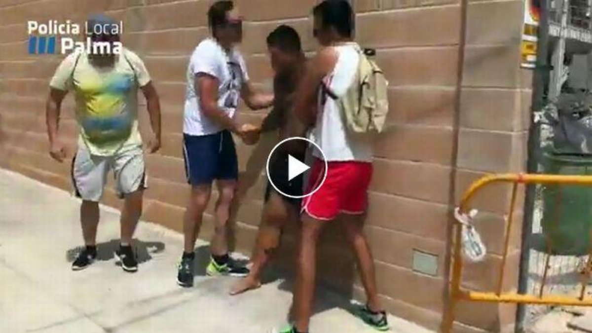 Persecución y detención de un ladrón en Palma / POLICÍA LOCAL DE PALMA