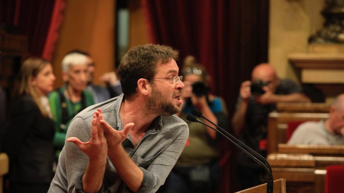Albano Dante-Fachín, en el Parlament el pasado 26 de octubre