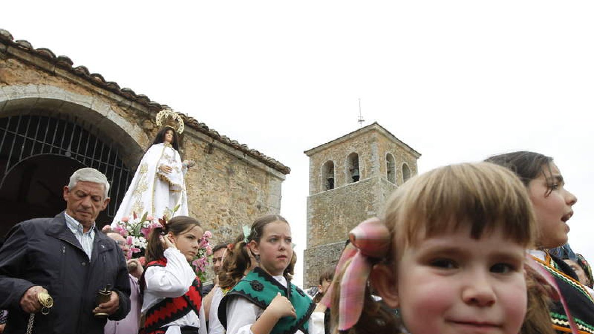 La Virgen sale hoy del santuario.