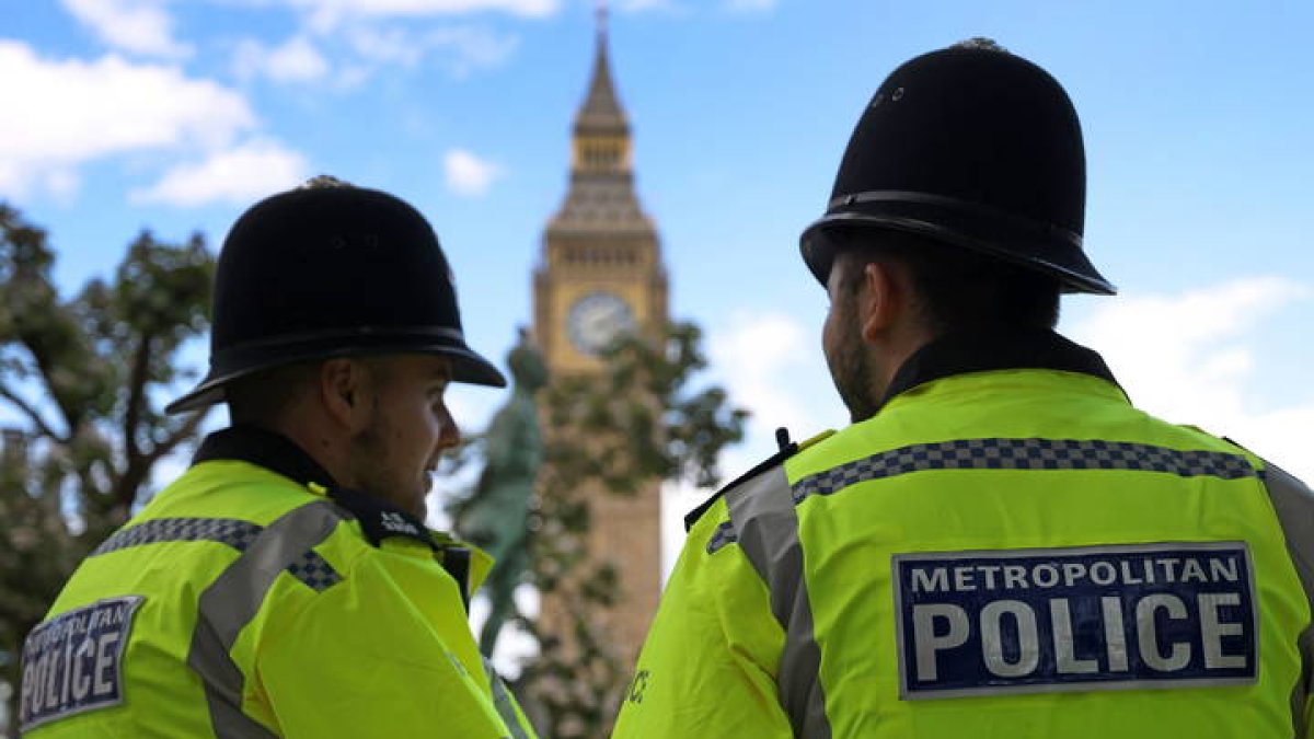 Agentes de policía de Londres. ANDY RAIN