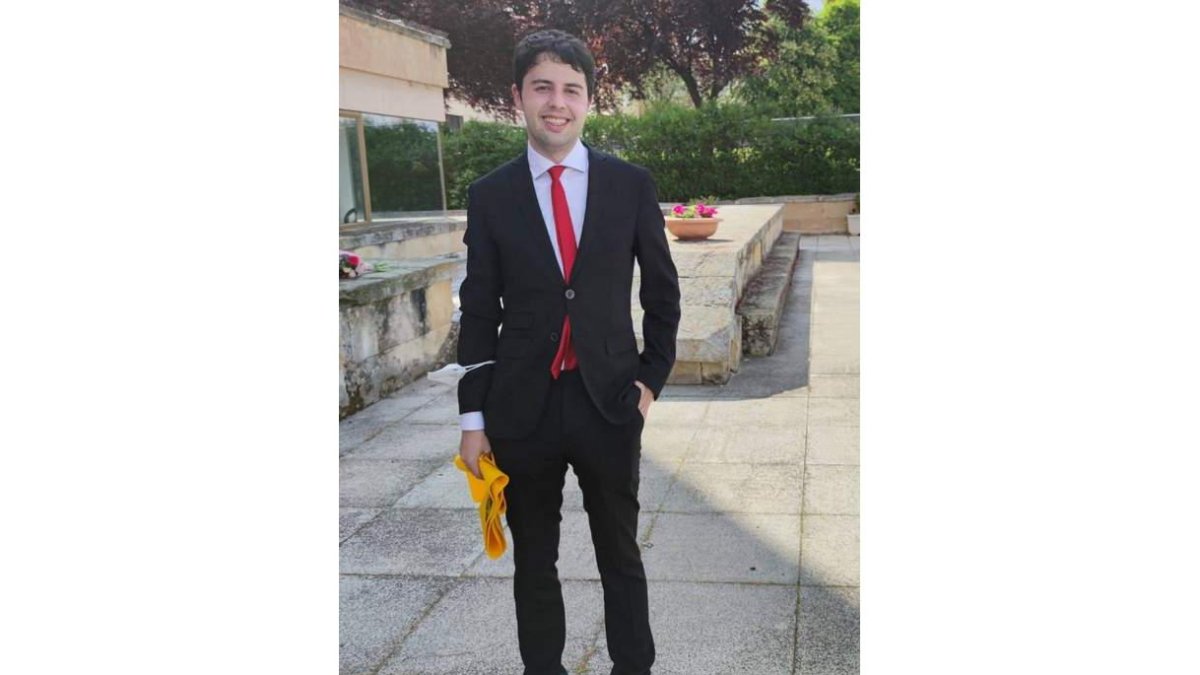 Pablo Conde, el día de su graduación en la Usal. DL