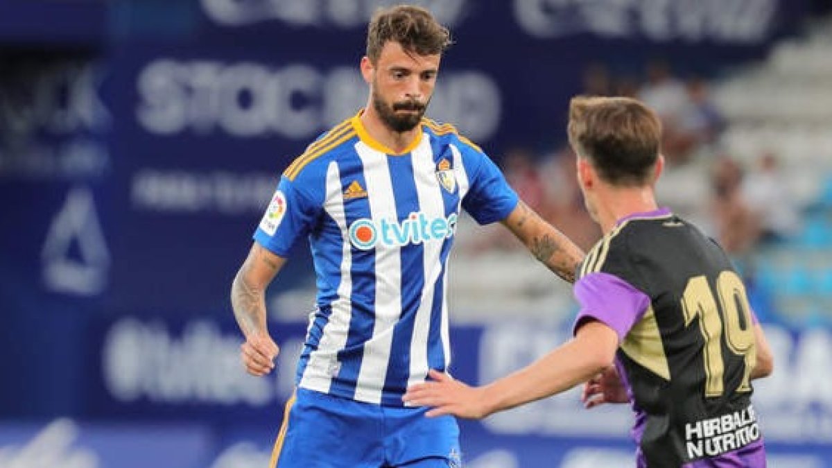 Cristian jugó su último partido con la Deportiva el pasado jueves ante el Real Valladolid. L. DE LA MATA