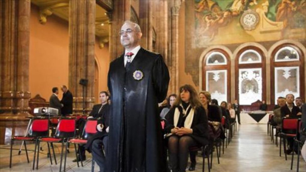 Pablo Llarena, el 2 de febrero del 2011, al asumir la presidencia de la Audiencia de Barcelona, su destino antes del Tribunal Supremo.