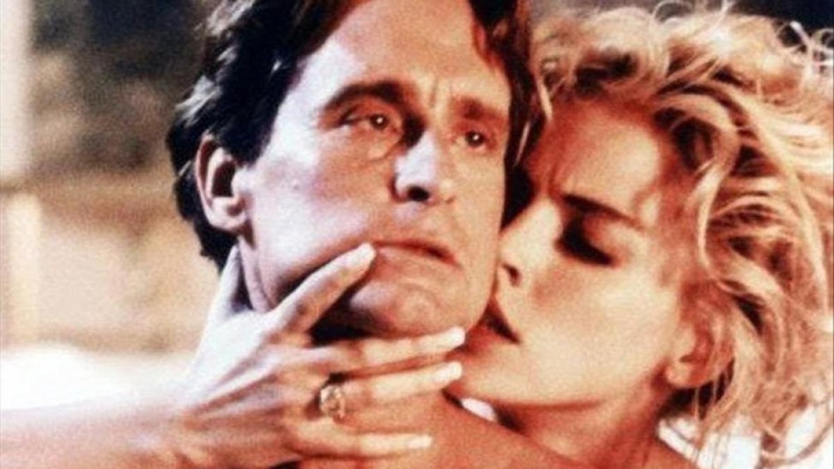 Sharon Stone, con Michael Douglas