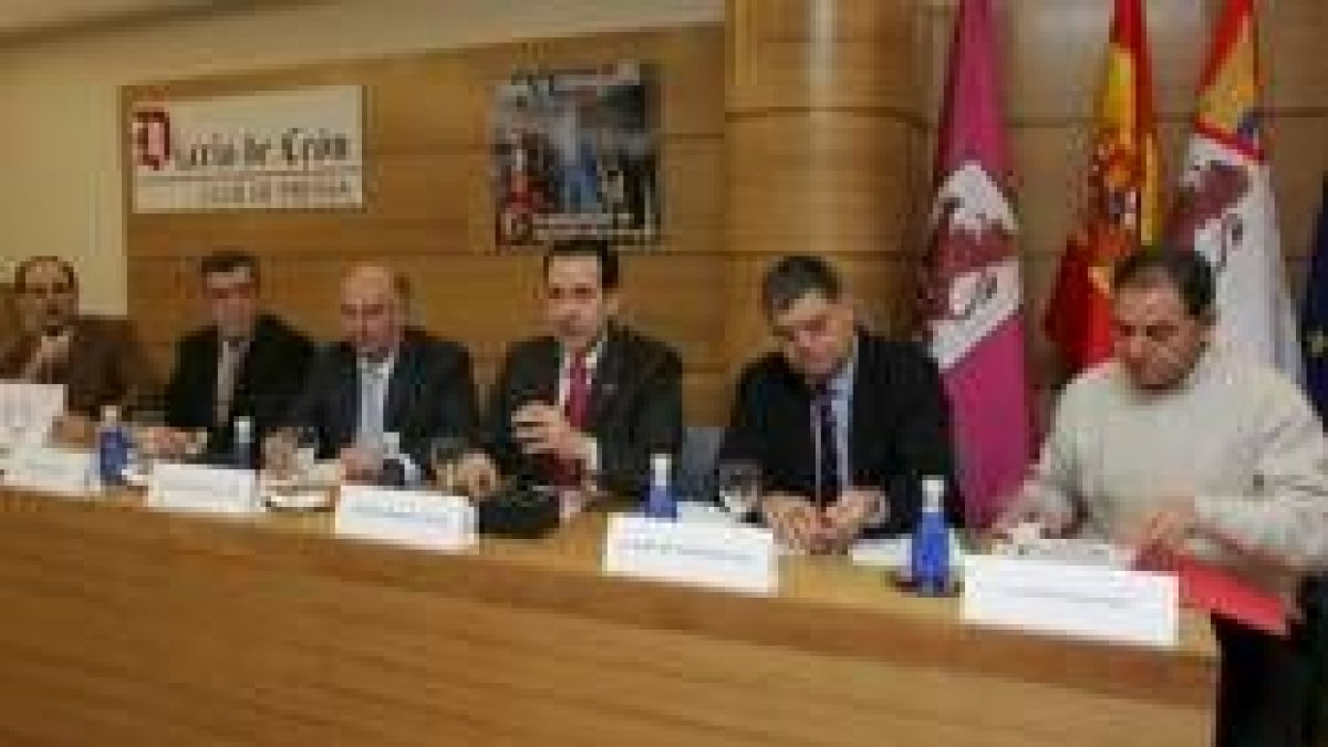 Julio Lago, Javier Cepedano, Manuel Lamelas, Ramón Sánchez, Domingo Fuertes y Arturo Fernández