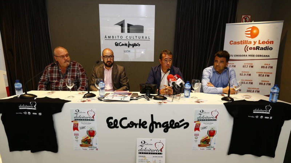 Presentación de la gastroferia, ayer en El Corte Inglés.