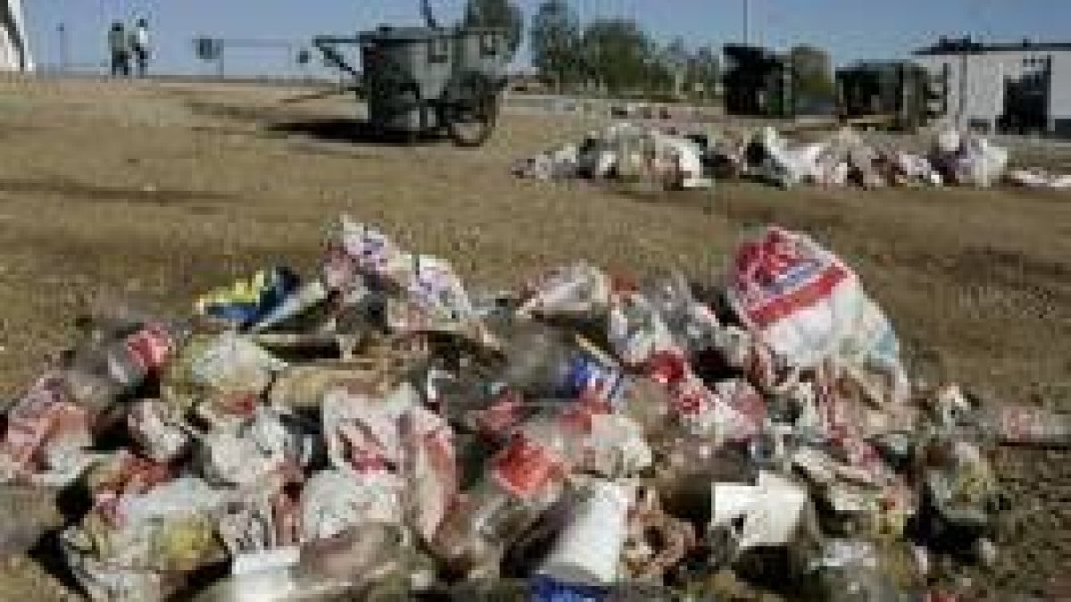 El servicio de limpieza del Ayuntamiento tuvo que hacerse cargo del adecentamiento del lugar