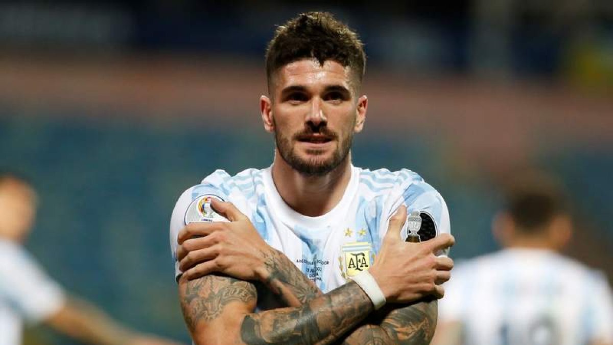 El Atlético de Madrid hizo ayer oficial el fichaje del argentino Rodrigo de Paul. ALBERTO VALDES