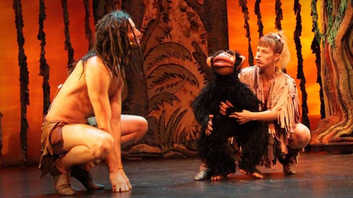 Una escena de ‘Tarzán, el musical’, que pasará por el Auditorio el próximo mes.