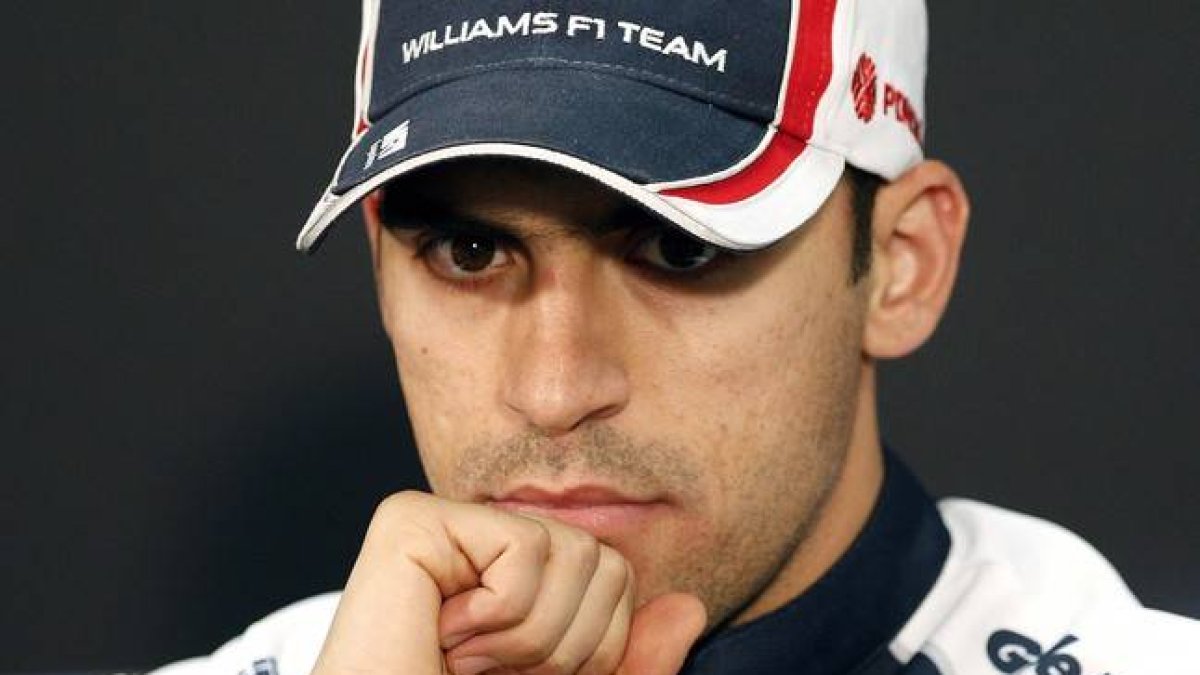 Pastor Maldonado, durante una rueda de prensa en Mónaco.