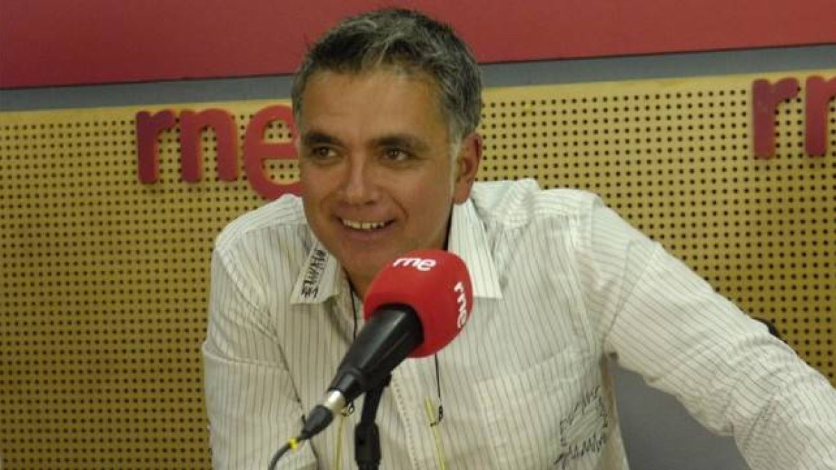 Juan Ramón Lucas, en una foto de su etapa en RNE.