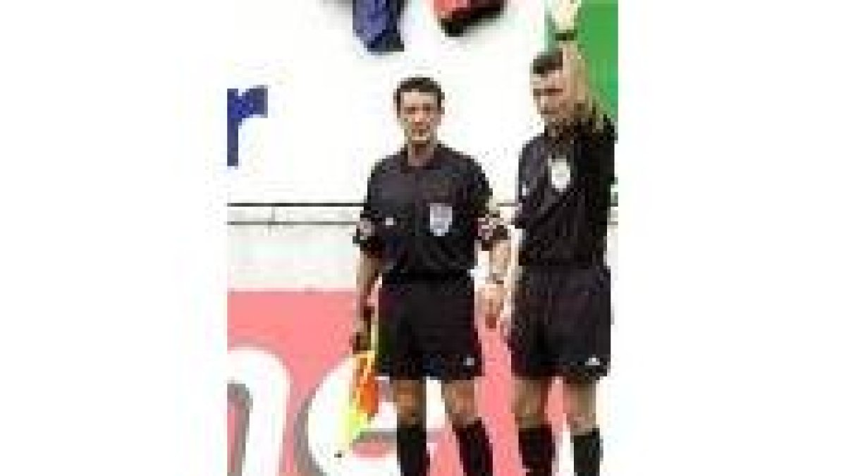 El leonés Rafa Guerrero, con Mejuto González