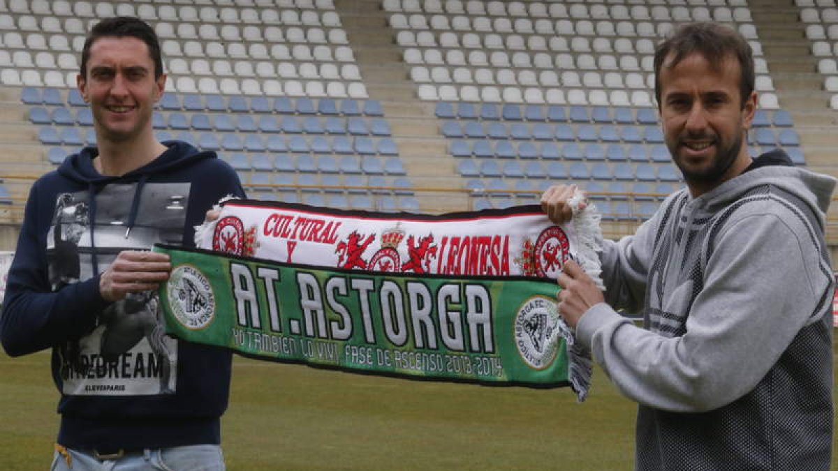 Juan Bardal y David Bandera quieren despedir el campeonato de Liga con una victoria para la Cultural y el Atlético Astorga. RAMIRO