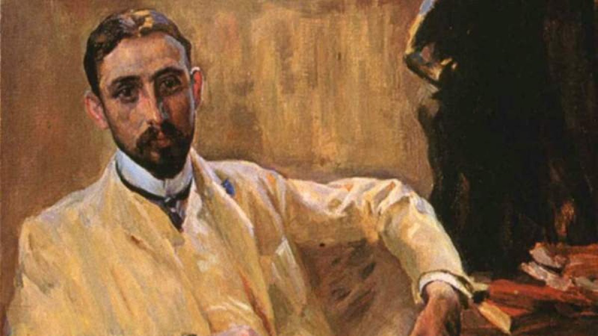 Retrato de Juan Ramón Jiménez, pintado por Sorolla.
