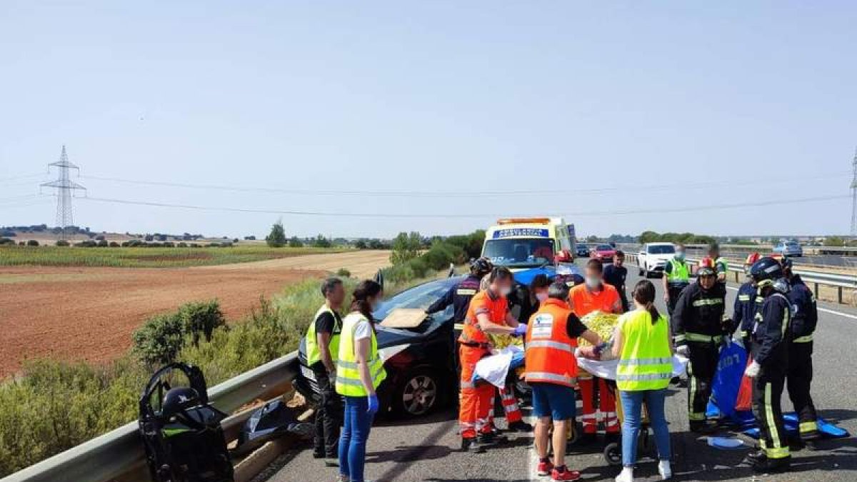 Accidente de tráfico en La Antigua. DL