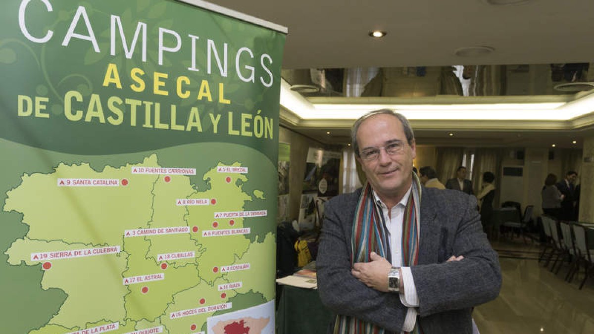 El presidente de la Asociación de Campings de Castilla y León, Enrique Laorden. raúl sanchidrián