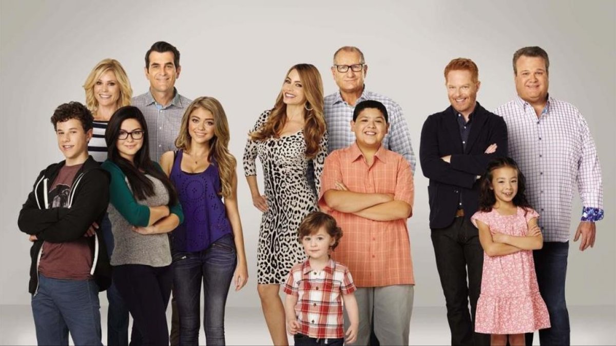 Los actores de la comedia Modern family, en una imagen promocional.