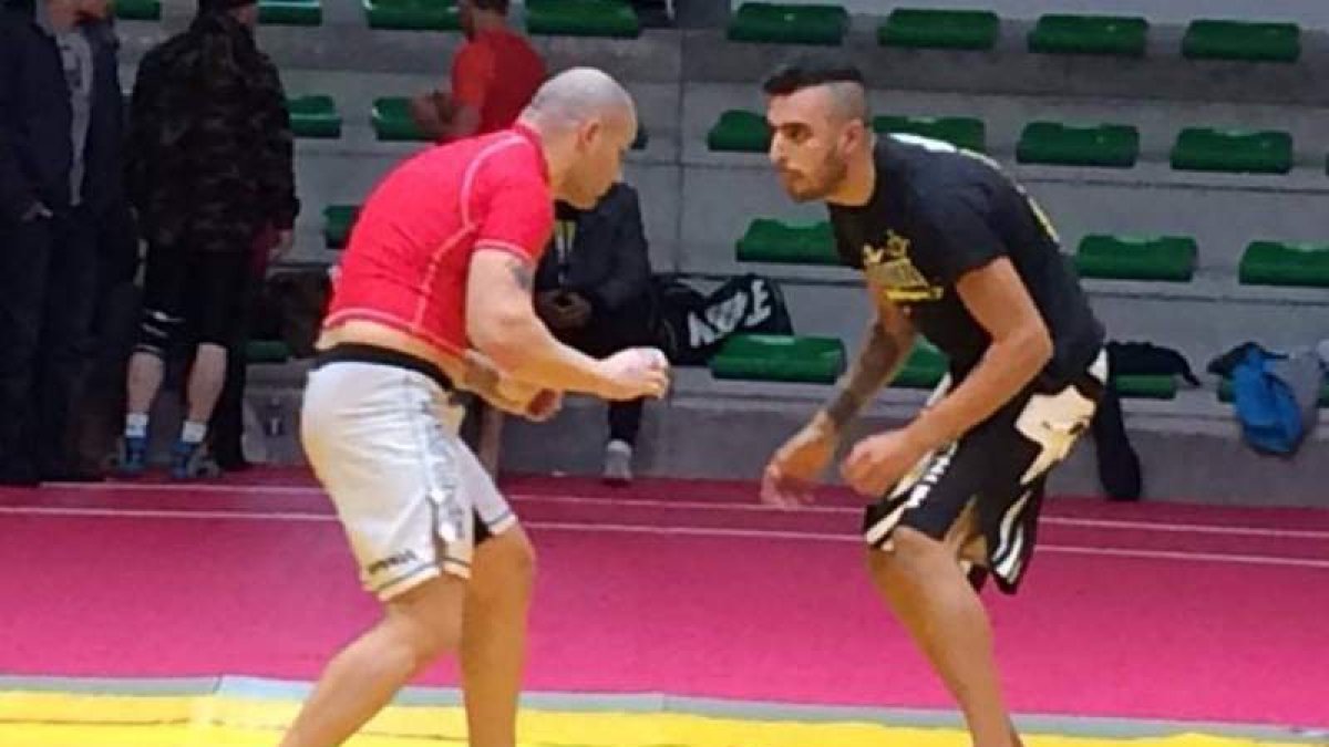 Nikolai Dimitrov y Luis Teixeira, ambos del León Team (-92 kg).