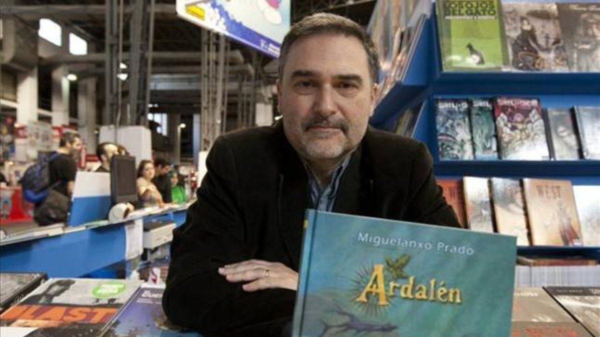 Miguelanxo Prado, en el pasado Salón del Cómic de Barcelona, donde ganó el premio a Mejor Obra por 'Ardalén'.
