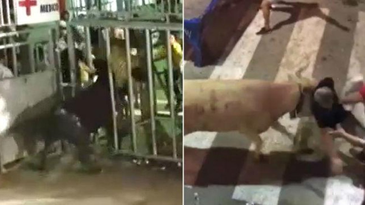 Los jóvenes están fuera de peligro a pesar de las aparatosas cogidas.
