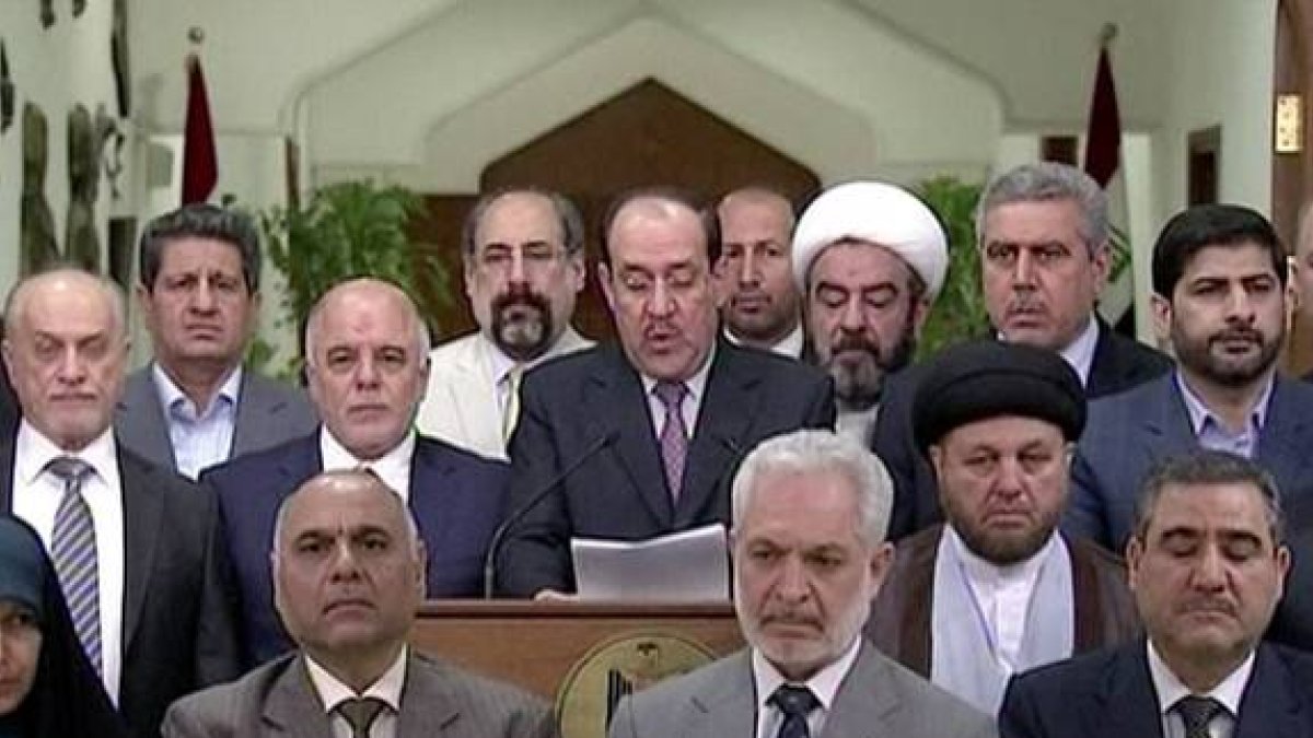 Nuri al Maliki anuncia su renuncia al cargo de primer ministro de Irak.