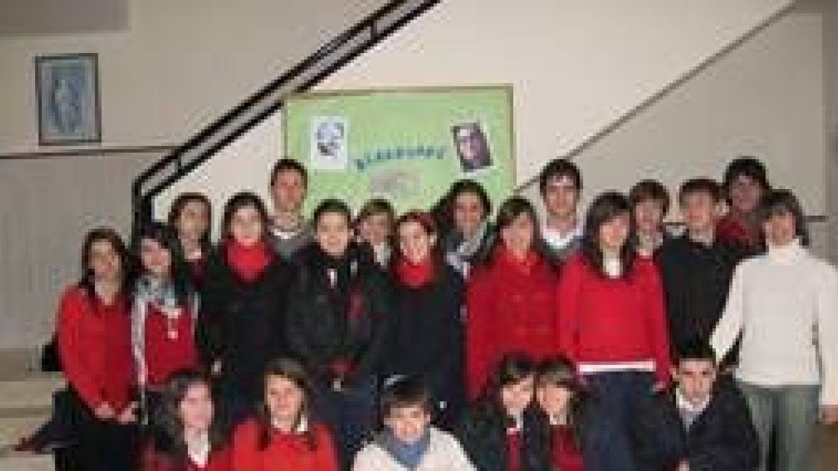 Alumnos de 4º de Eso de Las Discípulas, en su visita a Diario de León