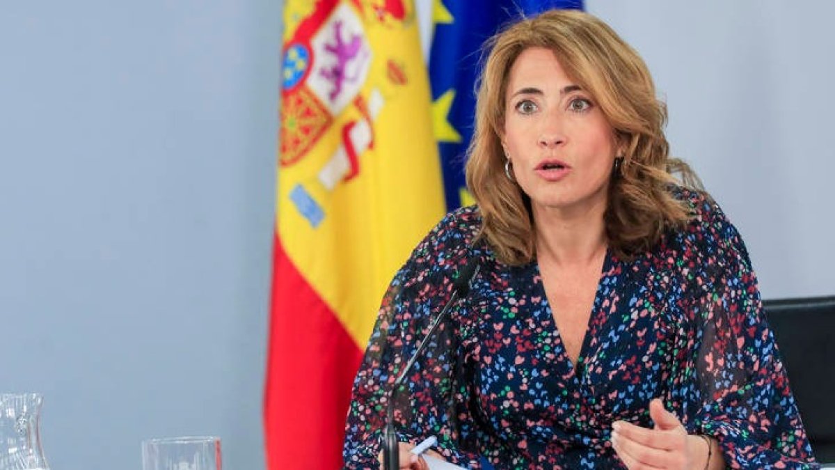 La ministra de Transportes, Movilidad y Agenda Urbana, Raquel Sánchez. FERNANDO ALVARADO