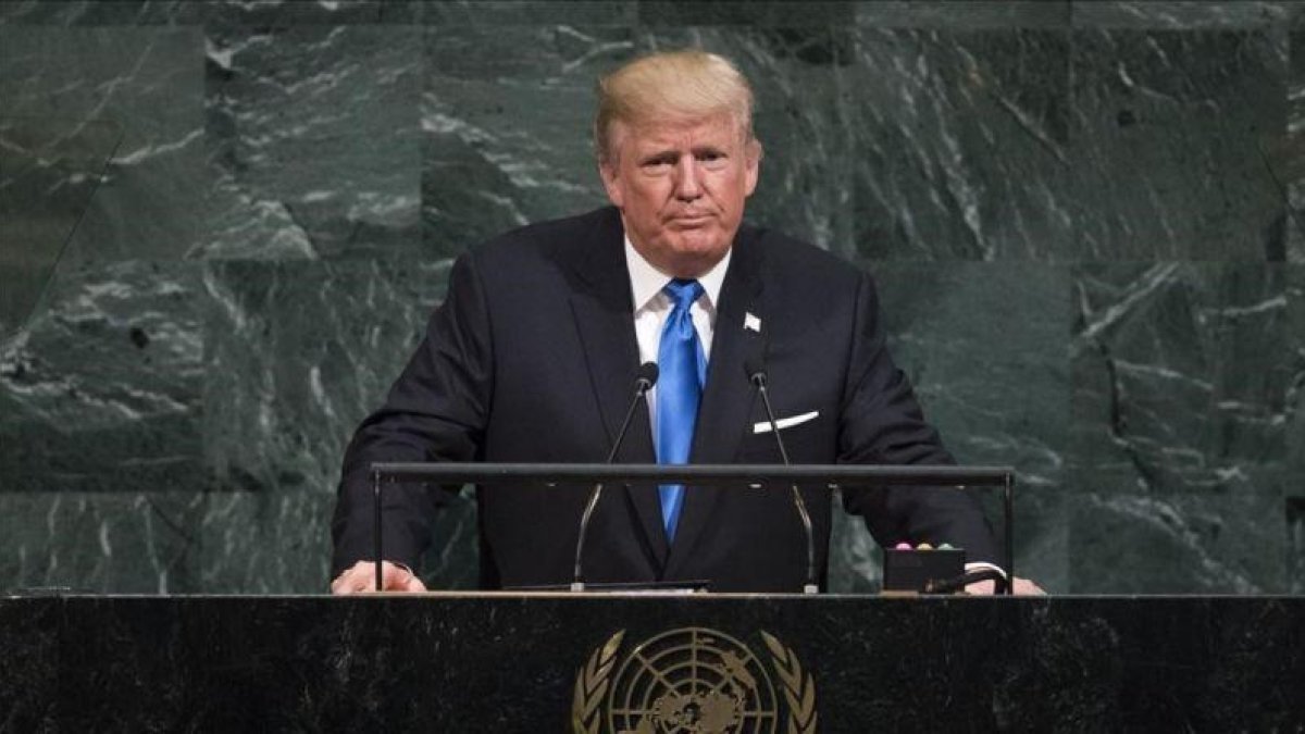 El presidente de EEUU, Donald Trump, se dirige a la Asamblea General de la ONU.