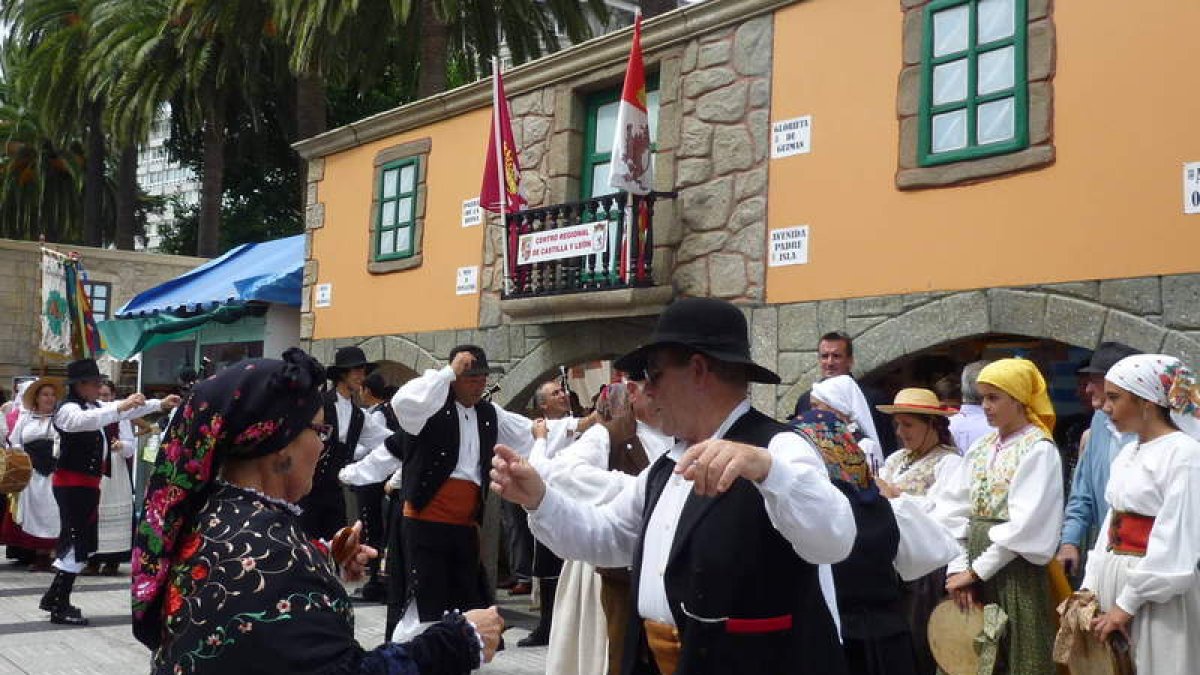 Imagen de la celebración del Día de León en La Coruña.