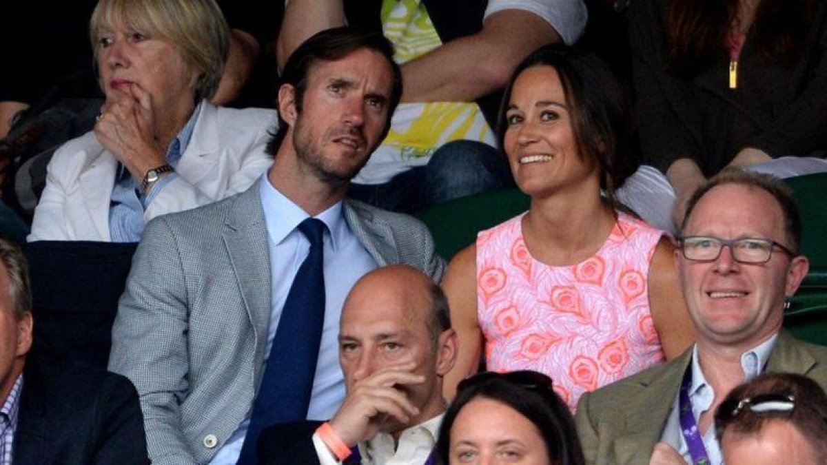 Pippa Middleton y su prometido, James Matthews, en julio de este año.