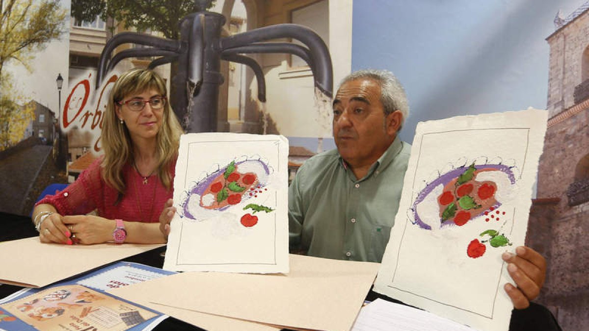 Camino Anzules y Ramón Villa, presentaron las obras. JESÚS