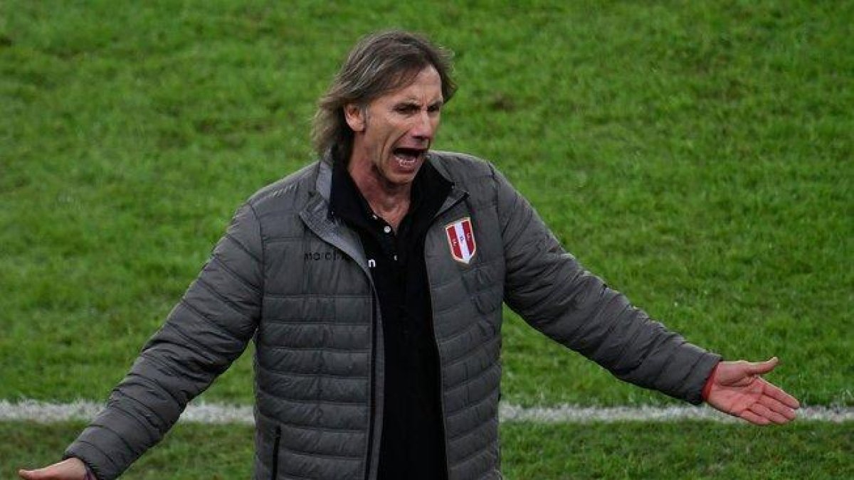 Ricardo Gareca, entrenador de la selección de fútbol de Perú.