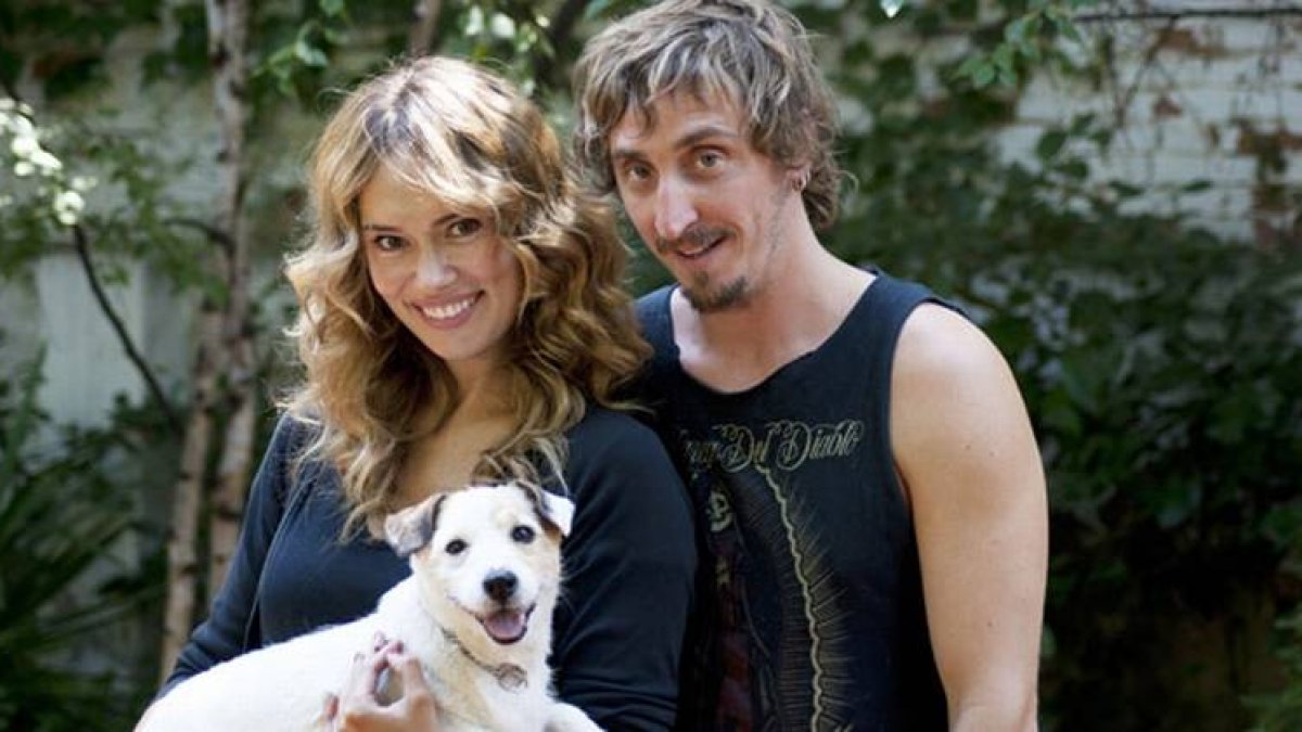 Conde e Iván Massagué junto a Pancho.