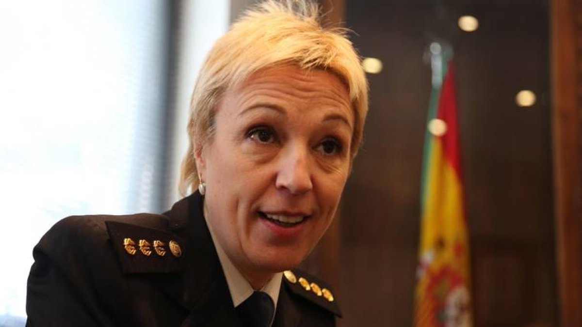 María Marcos, comisaria de policía de León
