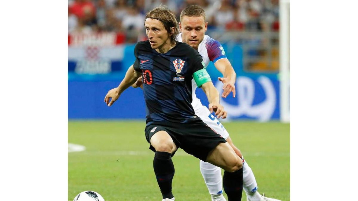 Modric volvió a ejercer como timonel de Croacia. THEW