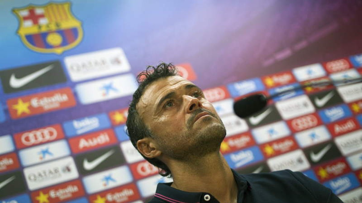 Luis Enrique, técnico del Barcelona.