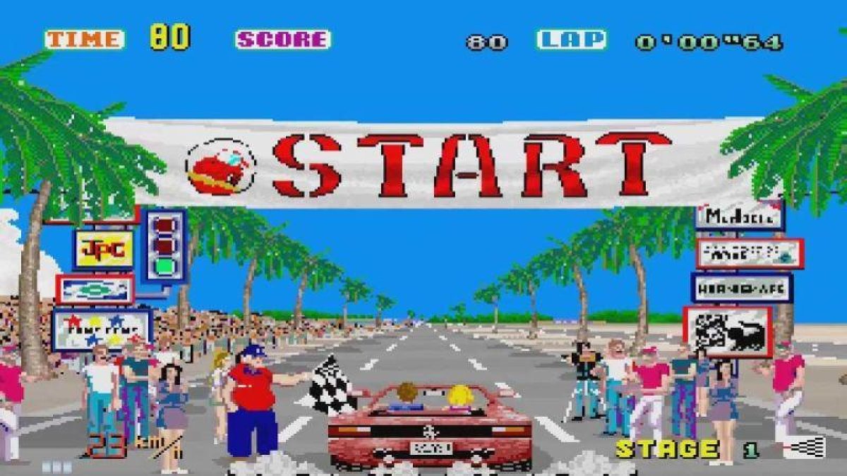 Imagen del videojuego 'Out Run'.