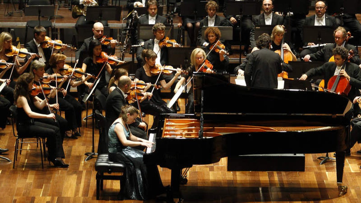 Imagen de archivo de un concierto de la Orquesta Sinfónica de Castilla y León en el Auditorio.