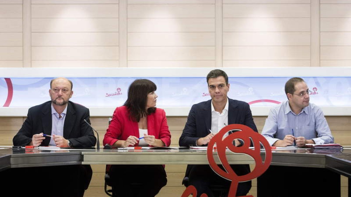 El secretario general del PSOE, Pedro Sánchez, presidió ayer la ejecutiva permanente.
