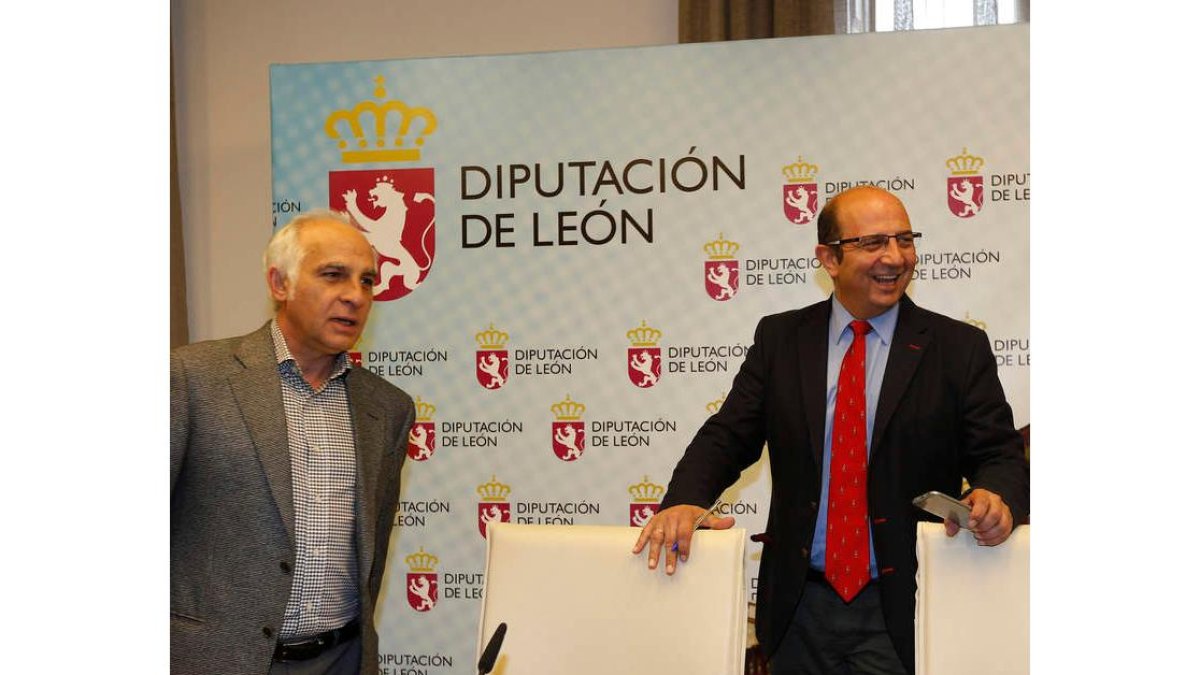 Miguel Ángel del Egido y Francisco Castañón, ayer. JESÚS