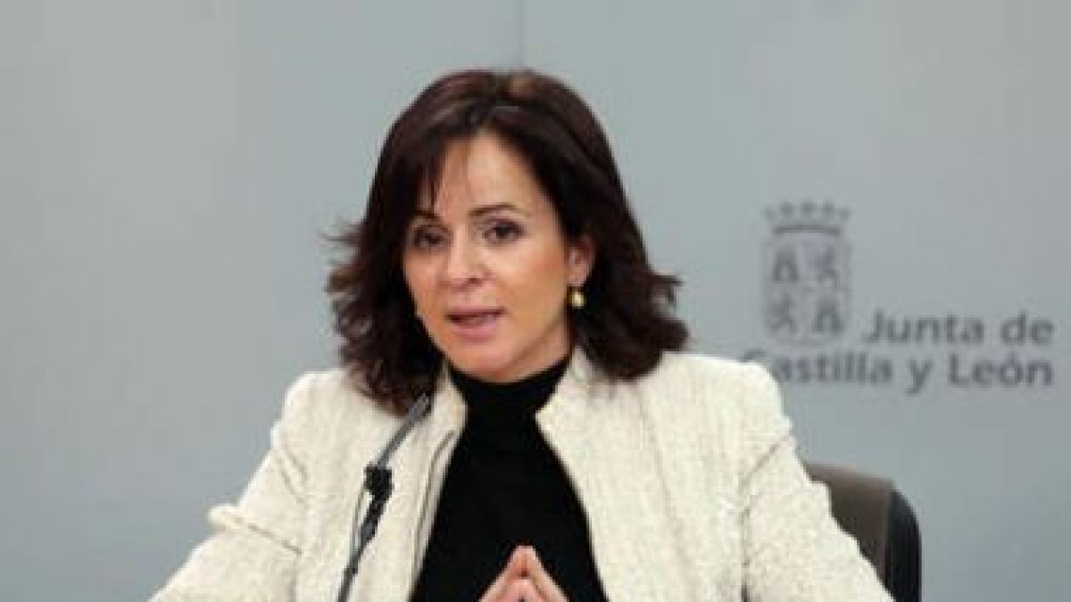 Silvia Clemente tras el consejo de Gobierno que se celebró ayer en Valladolid