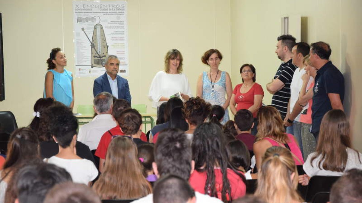 La Escuela de Música acoge la inauguración del ciclo. R. PRIETO